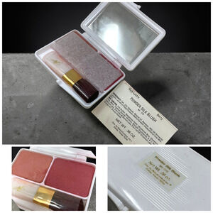 Vintage BeautiControl Powder Silk Blush Berry w/ Brush Compact Dallas Texas NOS